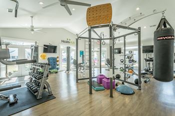 Fitness center at hawthorne at lily flagg in huntsville, al